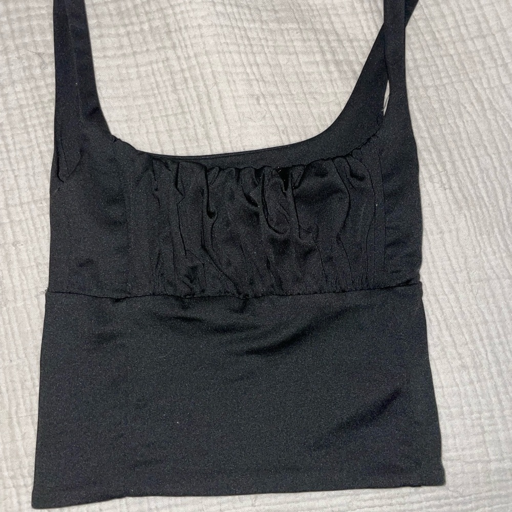 Verge Girl Black Cropped top